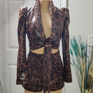 Animal Print Romper